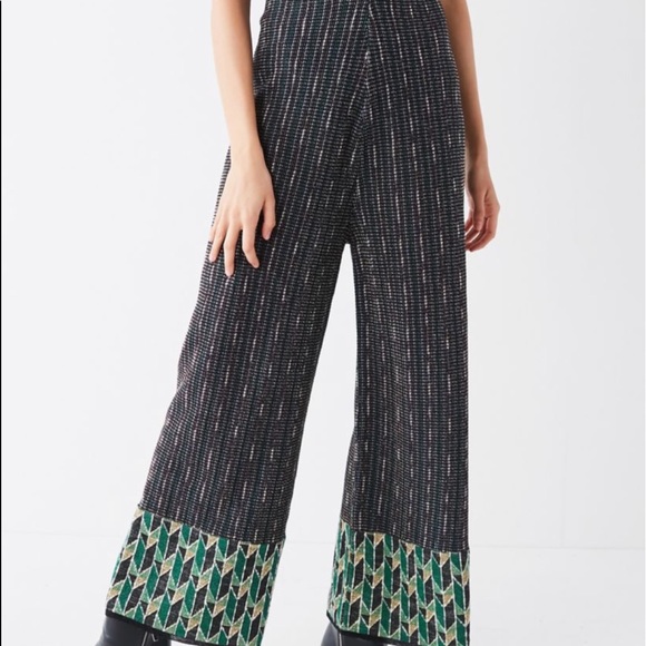 Urban Outfitters Pants - UO Lurex Contrast Hem Pant Sz Small